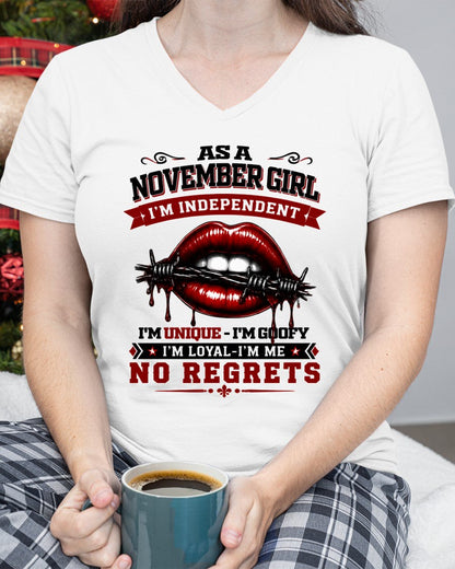 NOVEMBER - I'M UNIQUE GOOFY LOYAL For WOMAN T-Shirt - TRACY11 (SKU2608-478-11)