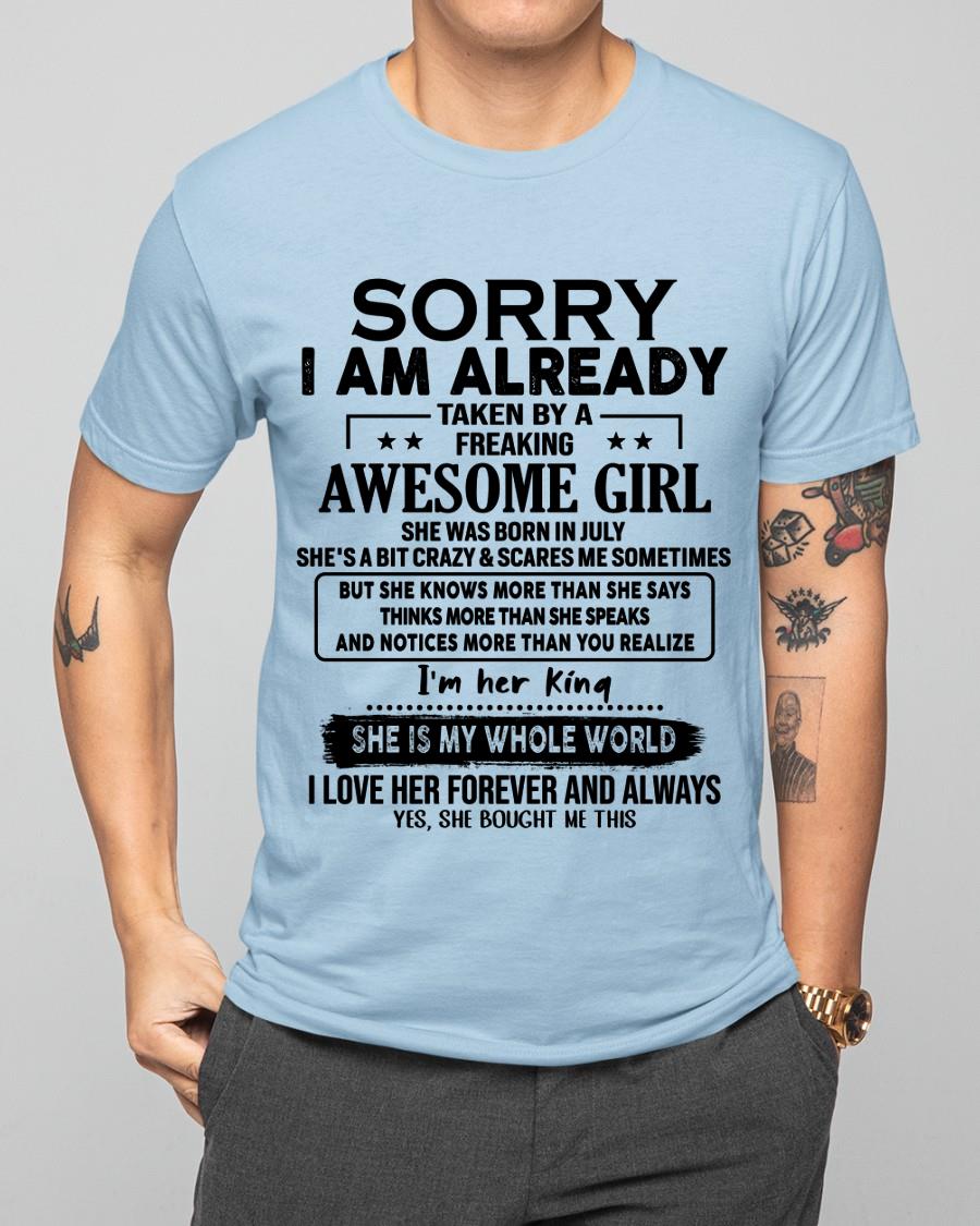 July - Awesome Girl born in July - Special gift for your boyfriend - From Wife tracy07 (SKU.AT16)