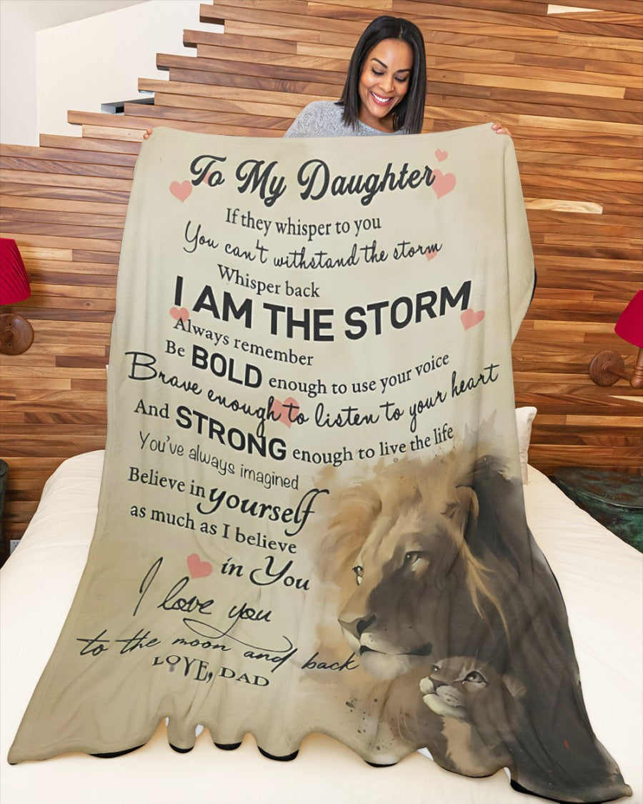 Special Gift For Your Daughter Blanket - From Dad (SKUB09-XUANB01)