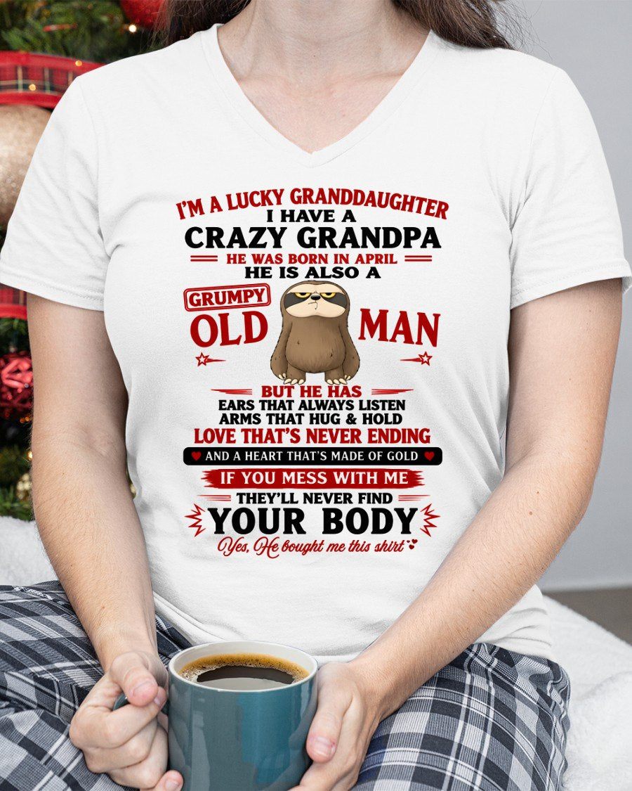 APRIL - LUCKY GRANDDAUGHTER HAVE A GRANDPA From GRANDPA - TRACY04 (SKU2608-548-04)