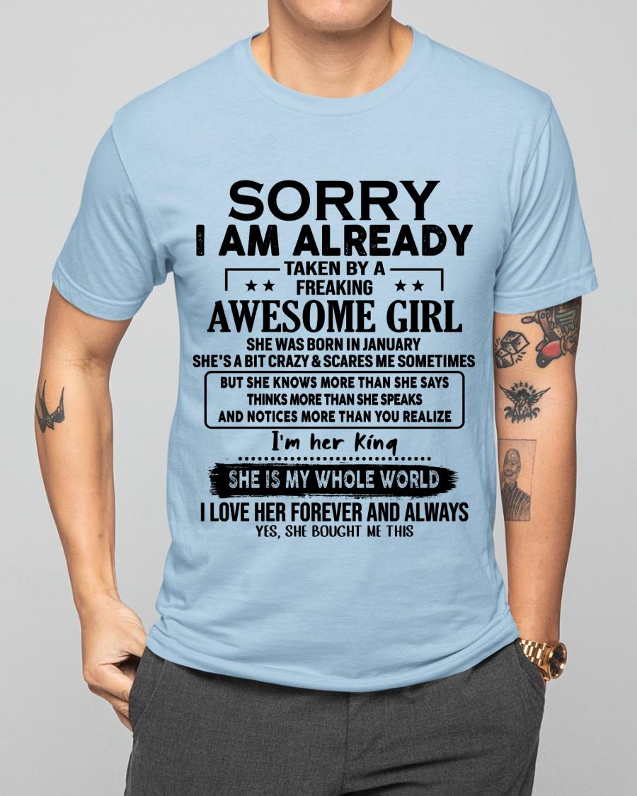 January - Awesome Girl born in January - Special gift for your boyfriend - From Wife tracy01 (SKU.AT16)