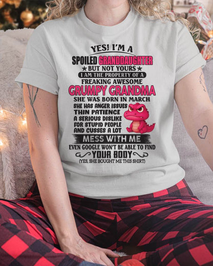 Yes! I'm A Spoiled Granddaughter - Gift For Grandson And Granddaughter From Grandma - XUAN03 (SKU09-96-03)