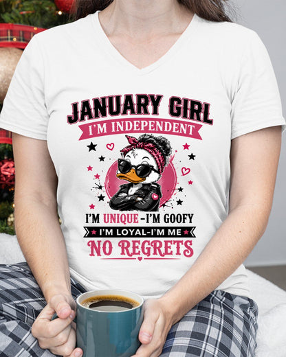 JANUARY - I'M UNIQUE GOOFY LOYAL T-shirt For WOMAN - TRACY01 (SKU2608-421-01)