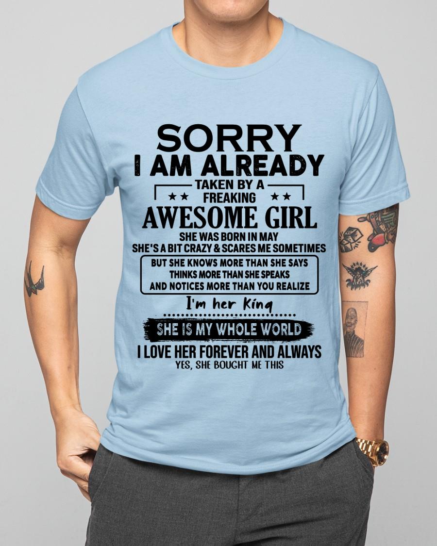 May - Awesome Girl born in May - Special gift for your boyfriend - From Wife tracy05 (SKU.AT16)