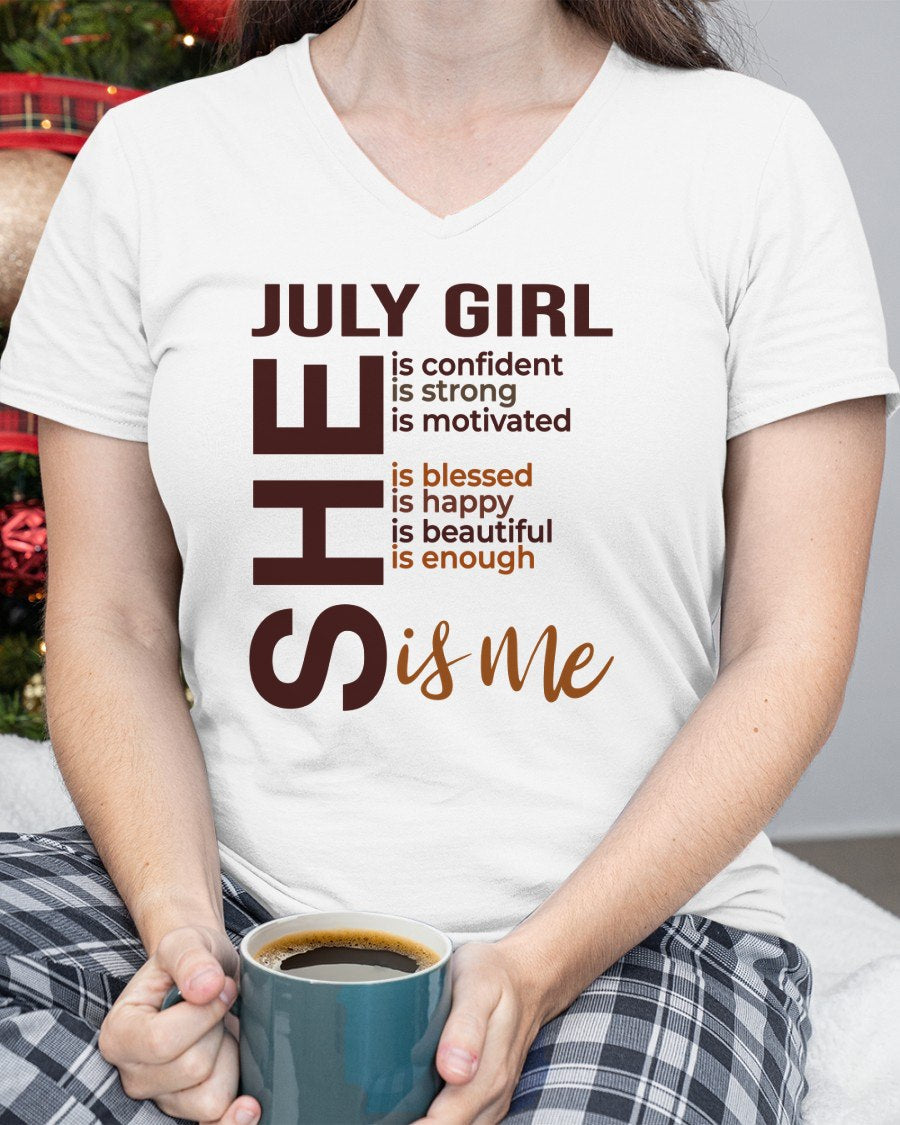 July - T-shirt For Woman Born In July - TRACY06 (SKU2605-04-07)