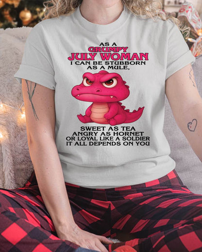 As A Grumpy January Woman - T Shirt For Woman - XUAN07 (SKU09-31-07)