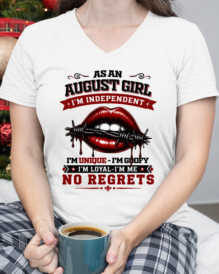 AUGUST - I'M UNIQUE GOOFY LOYAL For WOMAN T-Shirt - TRACY08 (SKU2608-478-08)