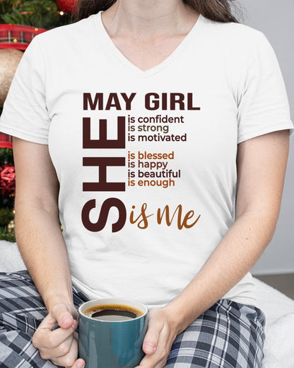 May - T-shirt For Woman Born In May - TRACY05 (SKU2605-04-05)