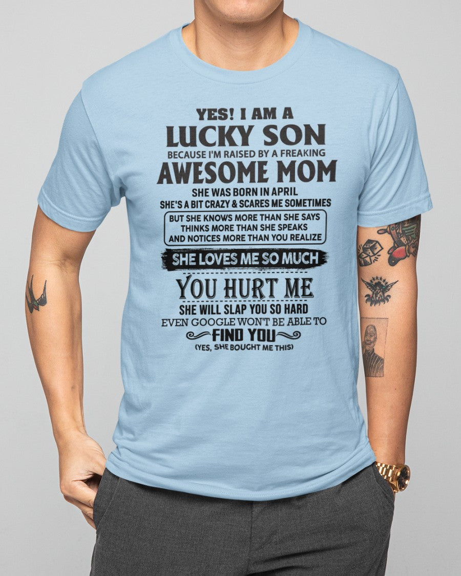 April - Awesome Mom - Perfect Gift For Your Son From Mom - XUAN04 (SKU-LKW-04)
