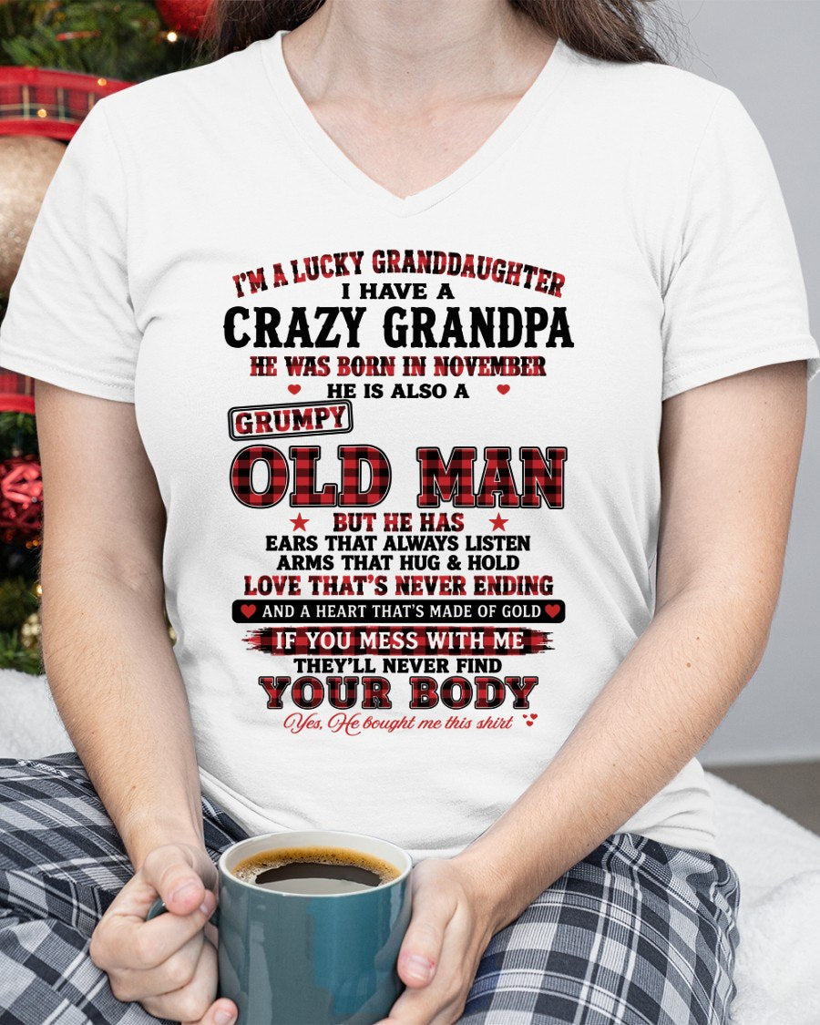 NOVEMBER - LUCKY GRANDDAUGHTER HAVE A GRANDPA From GRANDPA - TRACY11 (SKU2609-30-11)