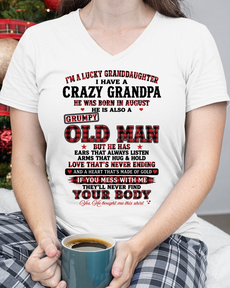 AUGUST - LUCKY GRANDDAUGHTER HAVE A GRANDPA From GRANDPA - TRACY08 (SKU2609-30-08)