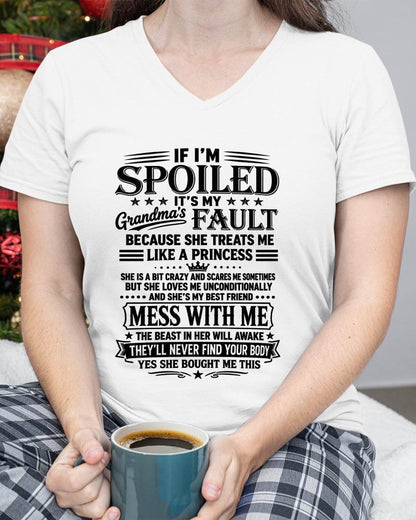 "I Have A Perfect Grandma - She Treats Me Like Princess" – The Beautiful T - Shirt From Grandma – tracy00 (SKU2606-174-00)