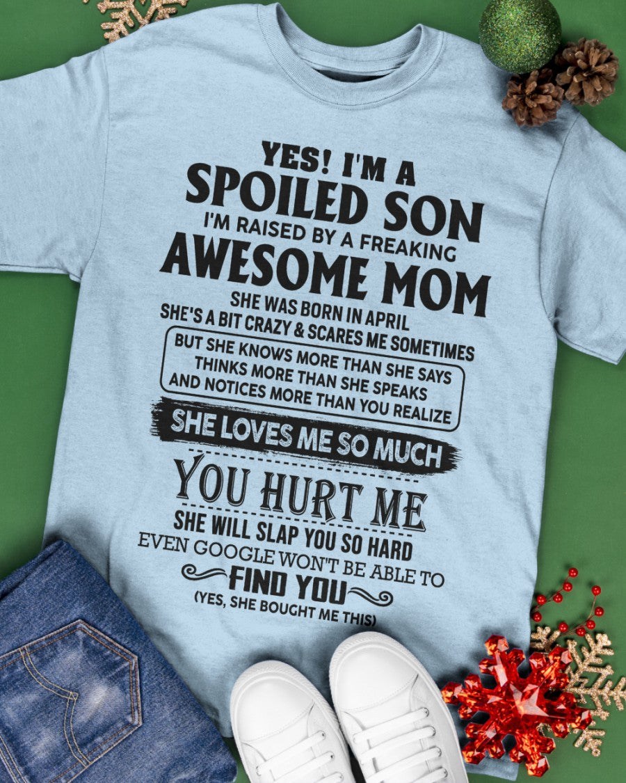 April - Awesome Mom - Perfect Gift For Son From Mom - XUAN04 (SKU-SPW-04)