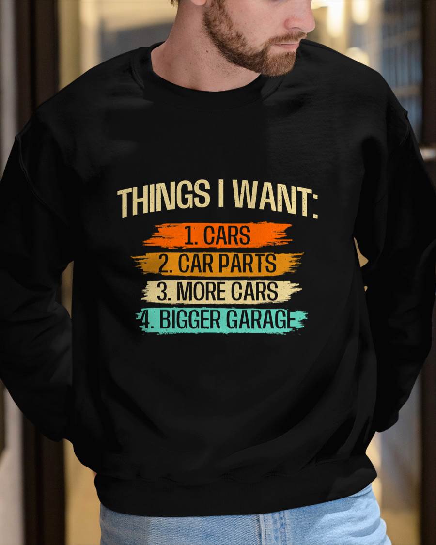 Things I Want - Car Parts Enthusiast Auto Mechanic Engine T-Shirt - Gift For Mechanic - XUAN (SKUM08-D13)