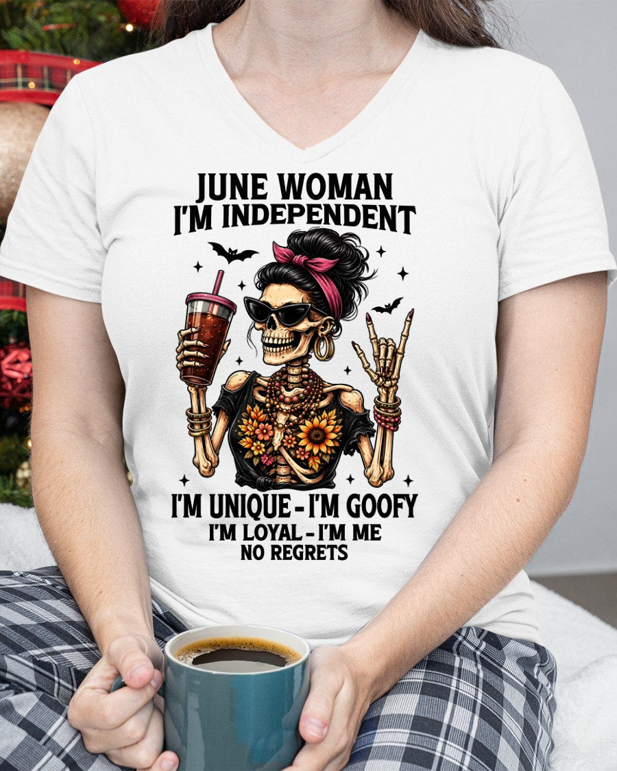 JUNE - I'M UNIQUE GOOFY LOYAL For WOMAN T-Shirt - TRACY06 (SKU2606-33-06)