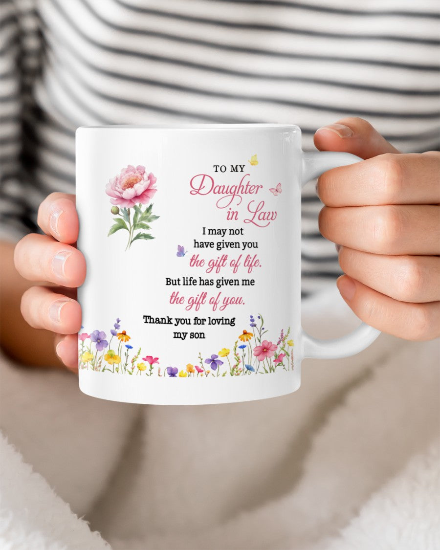 BEST GIFT FOR DAUGHTER-IN-LAW BEAUTIFUL MUG  From MOTHER-IN-LAW - TRACY00 (SKU2607-33)