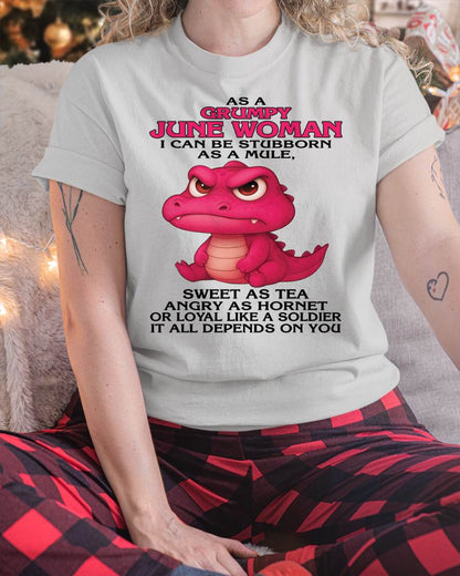 As A Grumpy January Woman - T Shirt For Woman - XUAN06 (SKU09-31-06)