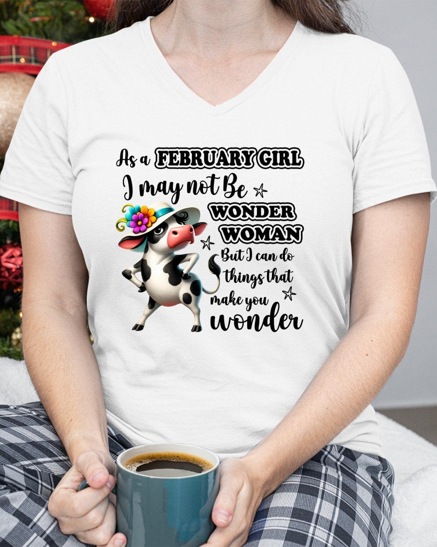 As a FEBRUARY GIRL I may not Be WONDER WOMAN For WOMAN - TRACY02(SKU2605-03-02)