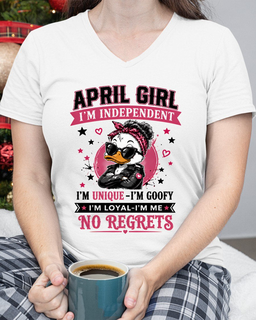 APRIL - I'M UNIQUE GOOFY LOYAL T-shirt For WOMAN - TRACY04 (SKU2608-421-04)