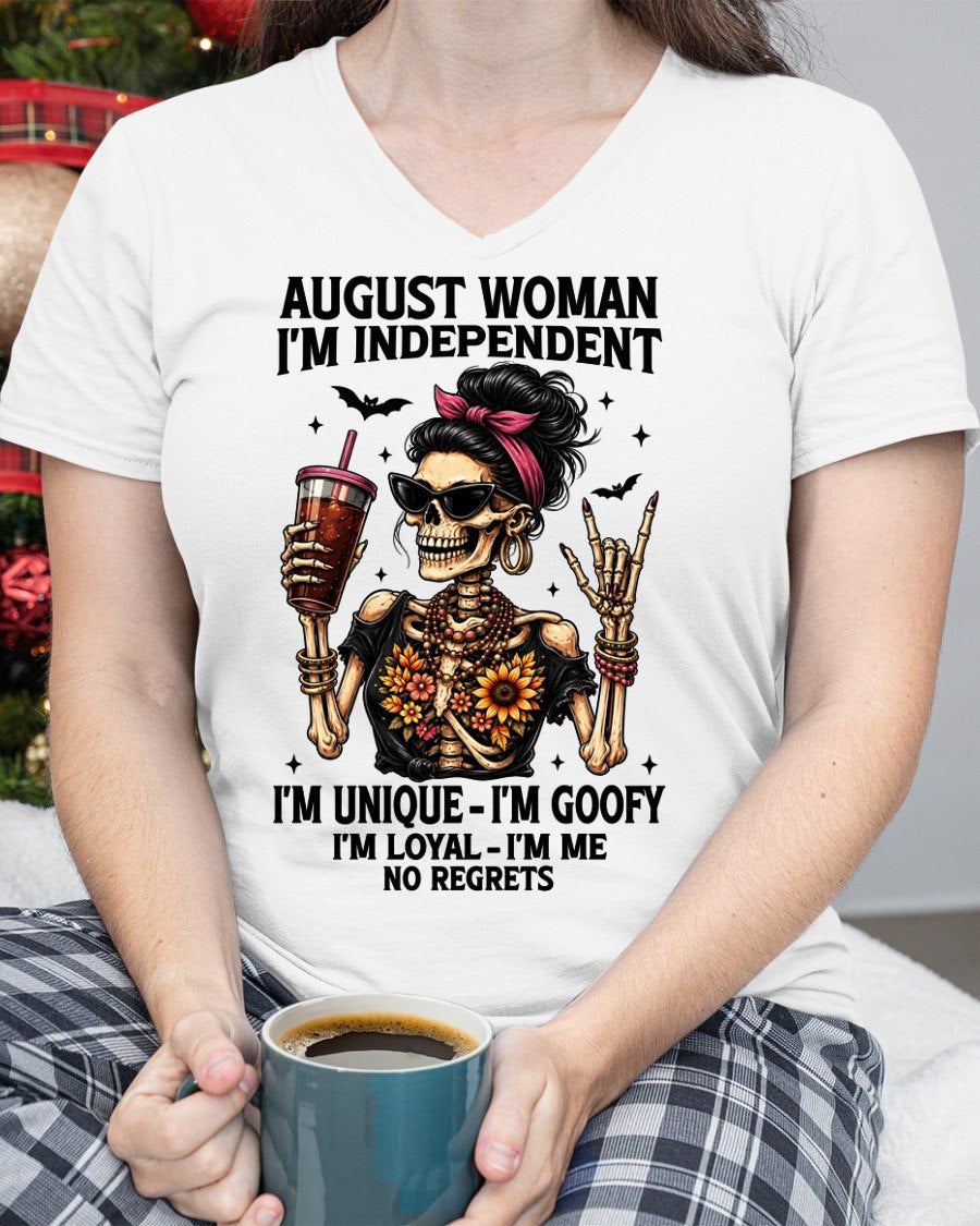 AUGUST - I'M UNIQUE GOOFY LOYAL For WOMAN T-Shirt - TRACY08 (SKU2606-33-08)
