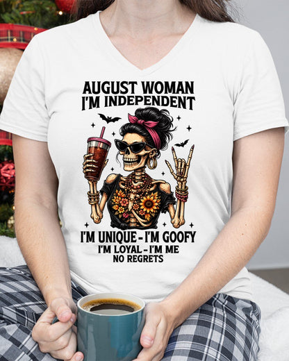 AUGUST - I'M UNIQUE GOOFY LOYAL For WOMAN T-Shirt - TRACY08 (SKU2606-33-08)