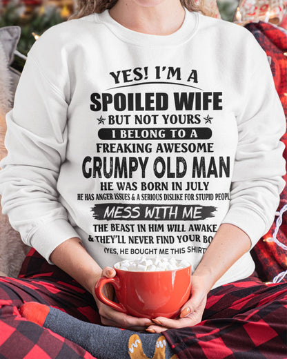 Grumpy Old Man July – Perfect gift for wife From Husband – tracy07 (SKU08-63-07)