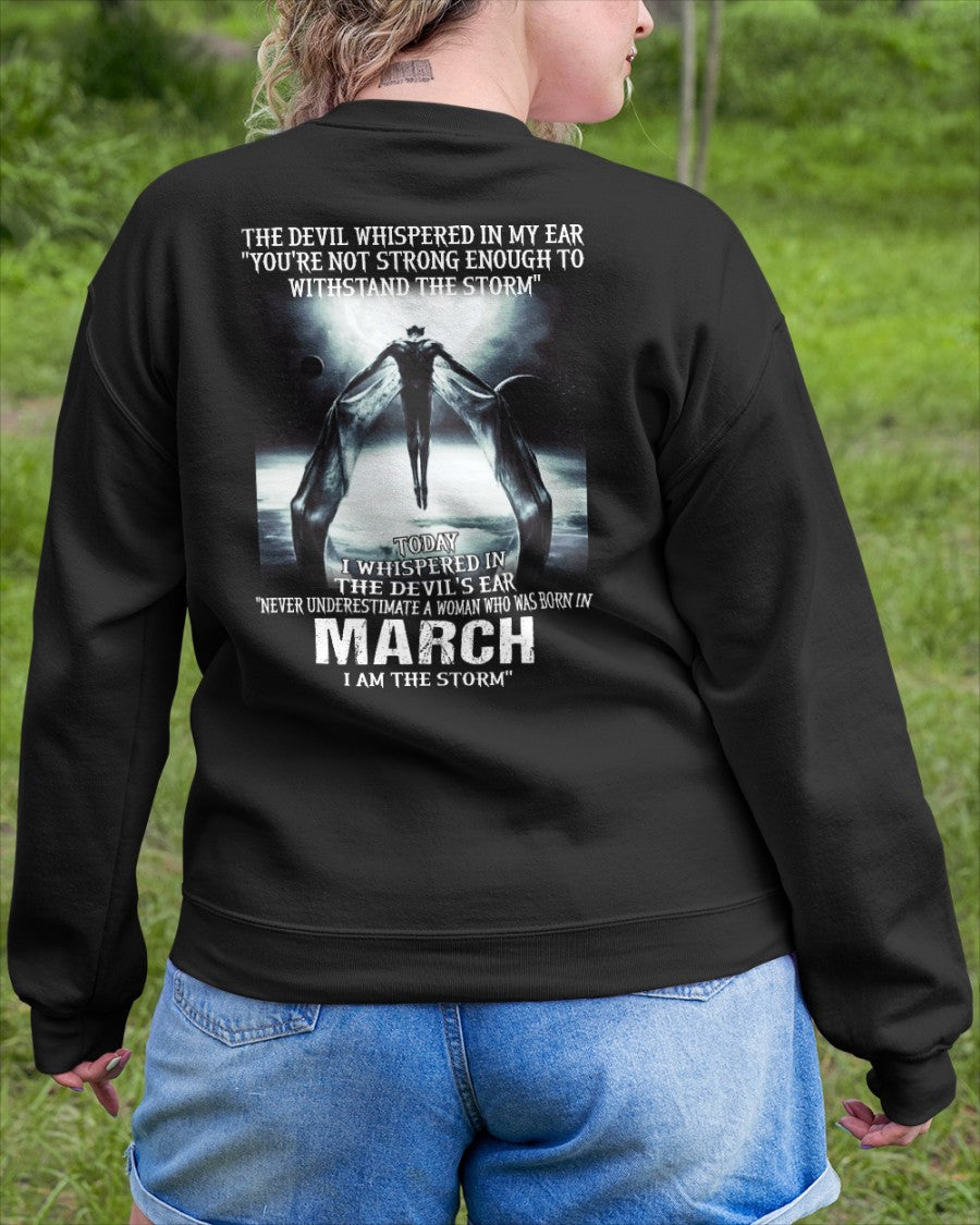 March - The Devil Whispered In My Ear - T-Shirt For Woman - XUAN03 (SKU-CHAUU-03)