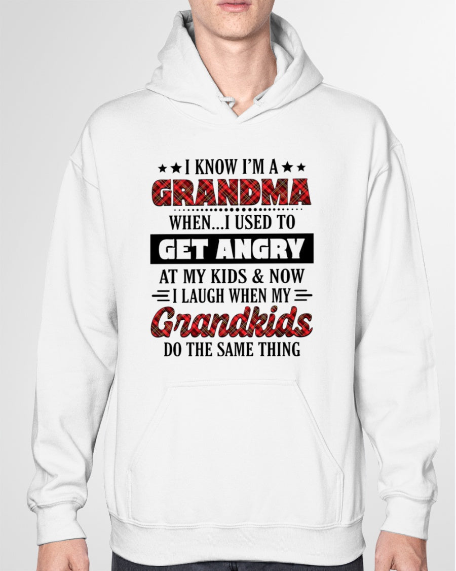 KNOW I'M A GRANDMA WHEN... I USED TO GET ANGRY AT MY KIDS & NOW I LAUGH WHEN MY GRANDKIDS DO THE SAME THING - from grandma tracy00 (SKU07-111)