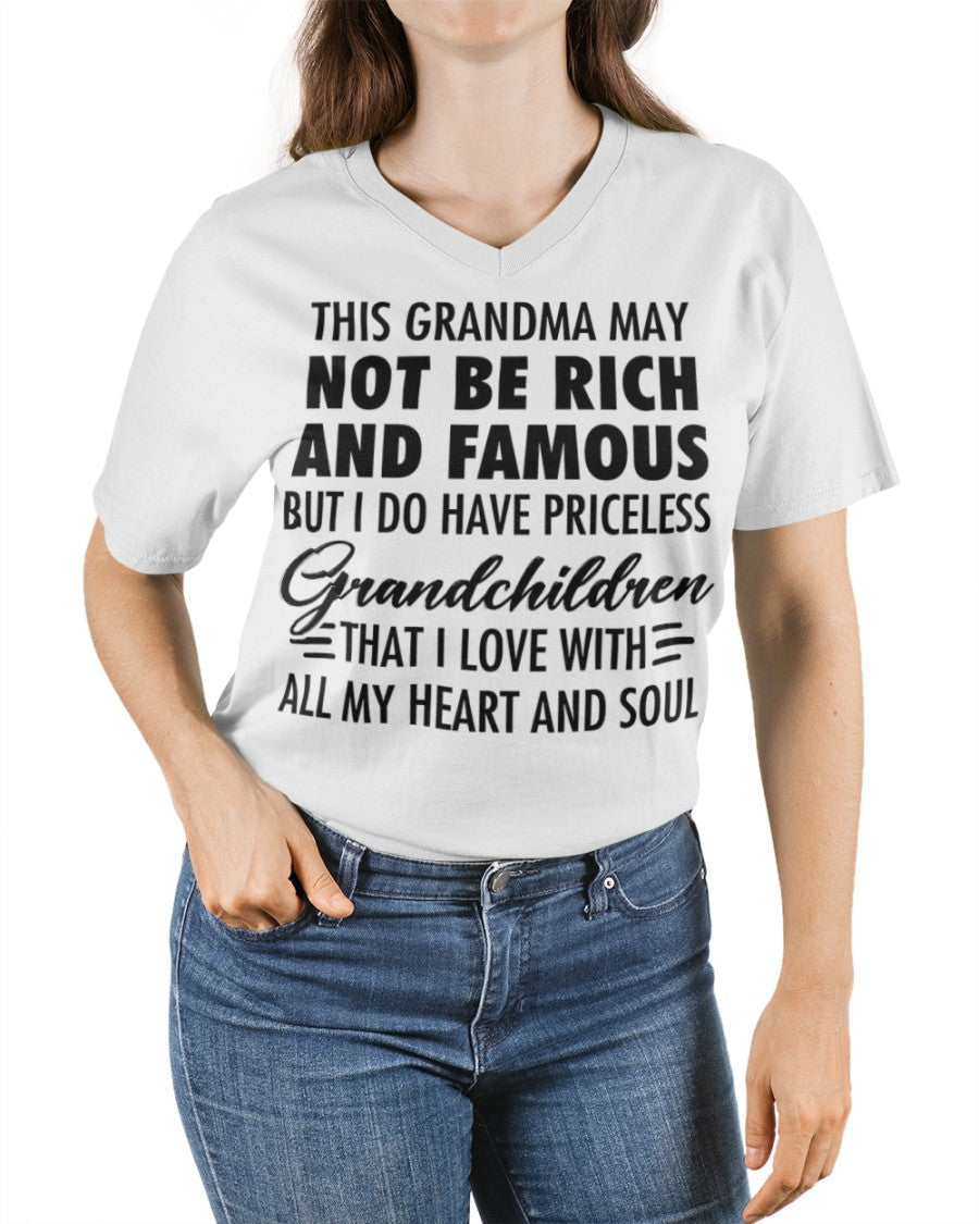 THIS GRANDMA MAY NOT BE RICH AND FAMOUS BUT I DO HAVE PRICELESS Grandchildren - from grandma tracy00