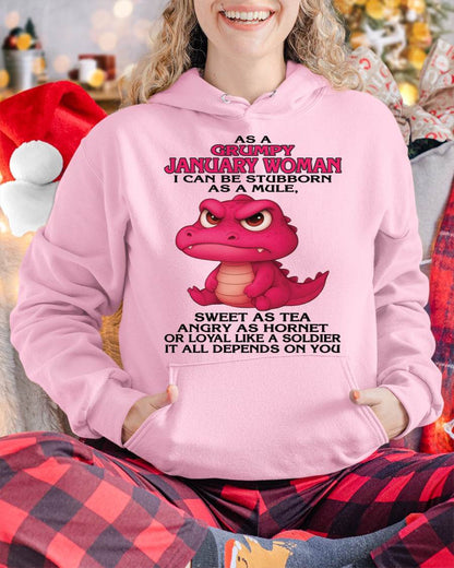 As A Grumpy January Woman - T Shirt For Woman - XUAN01 (SKU09-31-01)