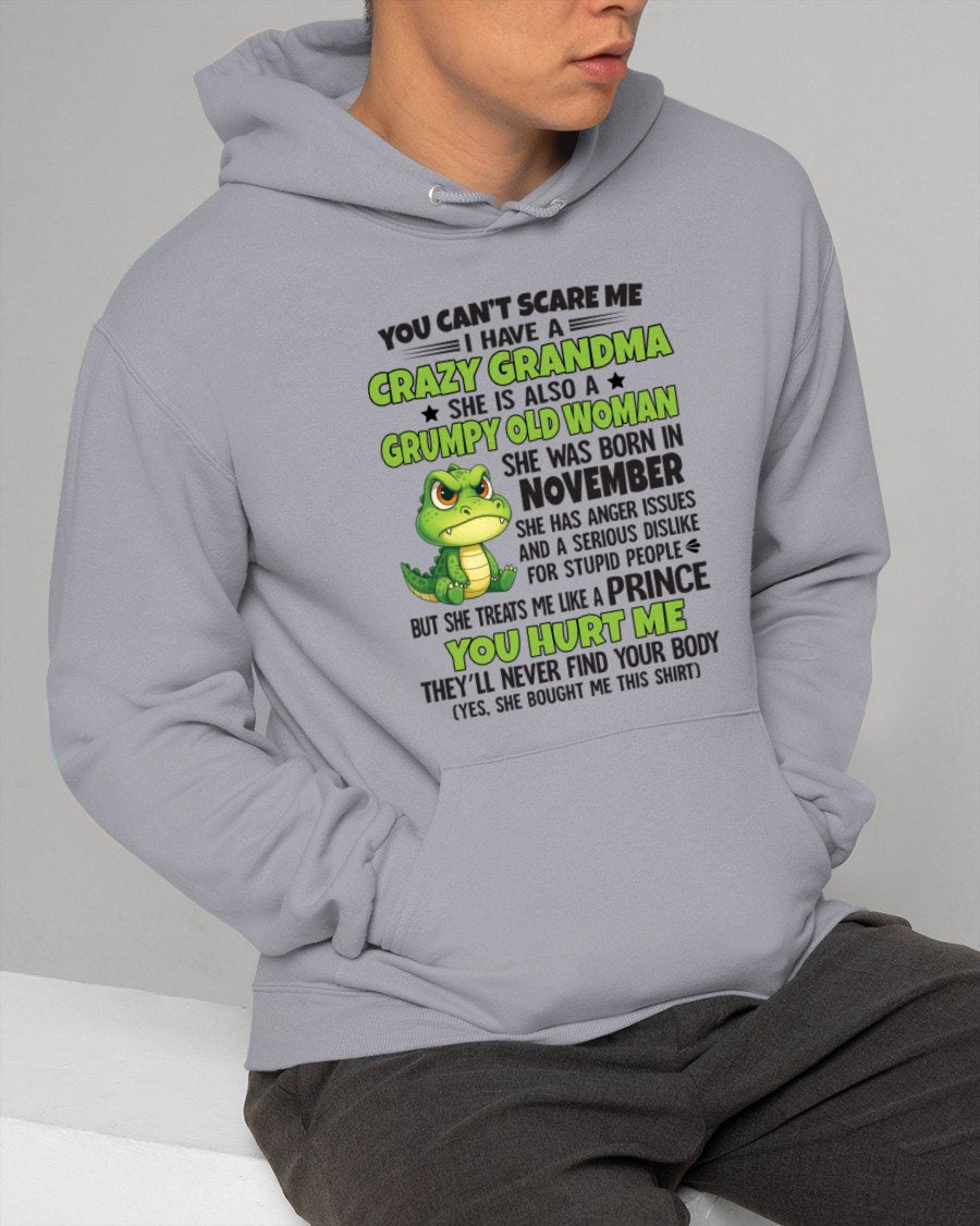 NOVEMBER - YOU CAN'T SCARE ME - FOR GRANDSON - GIFT FROM GRANDMA - tracy11 (SKU09-85-11)