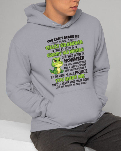 NOVEMBER - YOU CAN'T SCARE ME - FOR GRANDSON - GIFT FROM GRANDMA - tracy11 (SKU09-85-11)