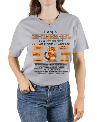 "I AM A SEPTEMBER GIRL" - Birthday Gift For September Girls - FMA XUAN09 (SKU26T-01-62-09)