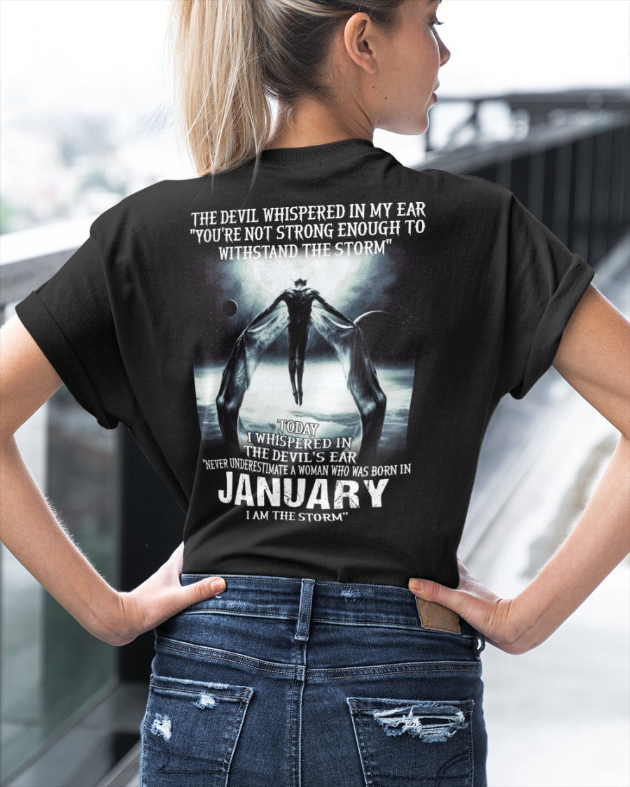 January - The Devil Whispered In My Ear - T-Shirt For Woman - XUAN01 (SKU-CHAUU-01)