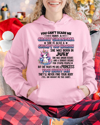 You Can’t Scare Me I Have A Crazy Grandma - Gift For Grandson And Granddaughter From Grandma - XUAN07 (SKU09-106-07)