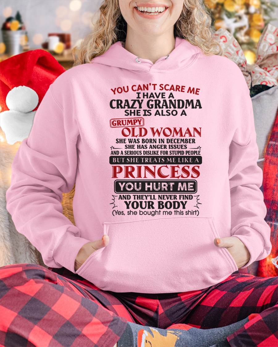 December - You Can't Scare Me - Gift For Grandson And Granddaughter From Grandma - XUAN12 (SKU10-76-12)