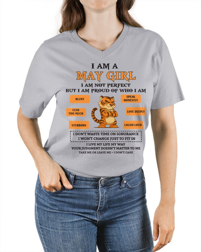 "I AM A MAY GIRL" - Birthday Gift For May Girls - FMA XUAN05 (SKU26T-01-62-05)