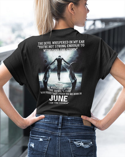 June - The Devil Whispered In My Ear - T-Shirt For Woman - XUAN06 (SKU-CHAUU-06)