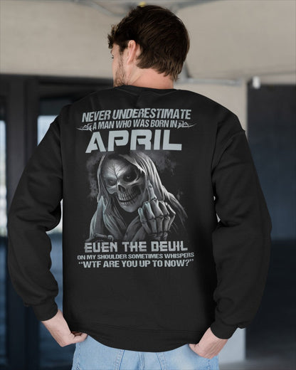 APRIL - NEVER UNDERESTIUNDER A MAN - T-SHIRT FOR MAN - XUAN04 (SKU08-05-04)