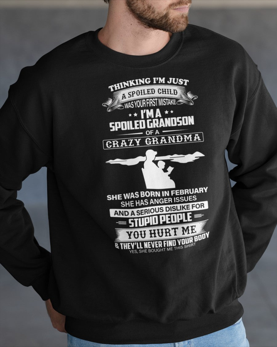 Spoiled by Grandma Shirt February Edition – From Grandma to Grandson tracy02 (SKU-GMS2-02)