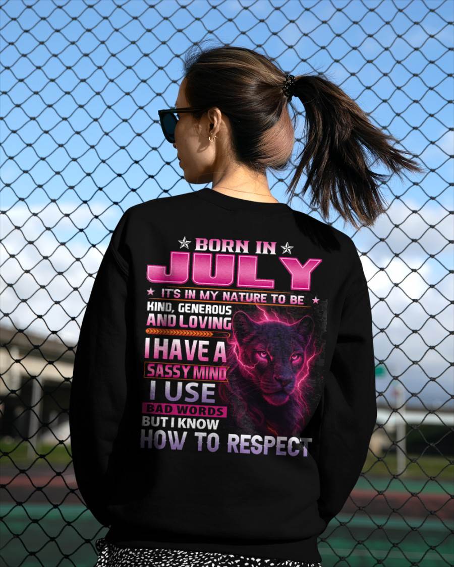 Born In July – T-Shirt For Woman – XUAN07 (SKU09-24-07)