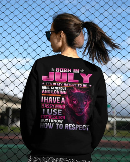 Born In July – T-Shirt For Woman – XUAN07 (SKU09-24-07)