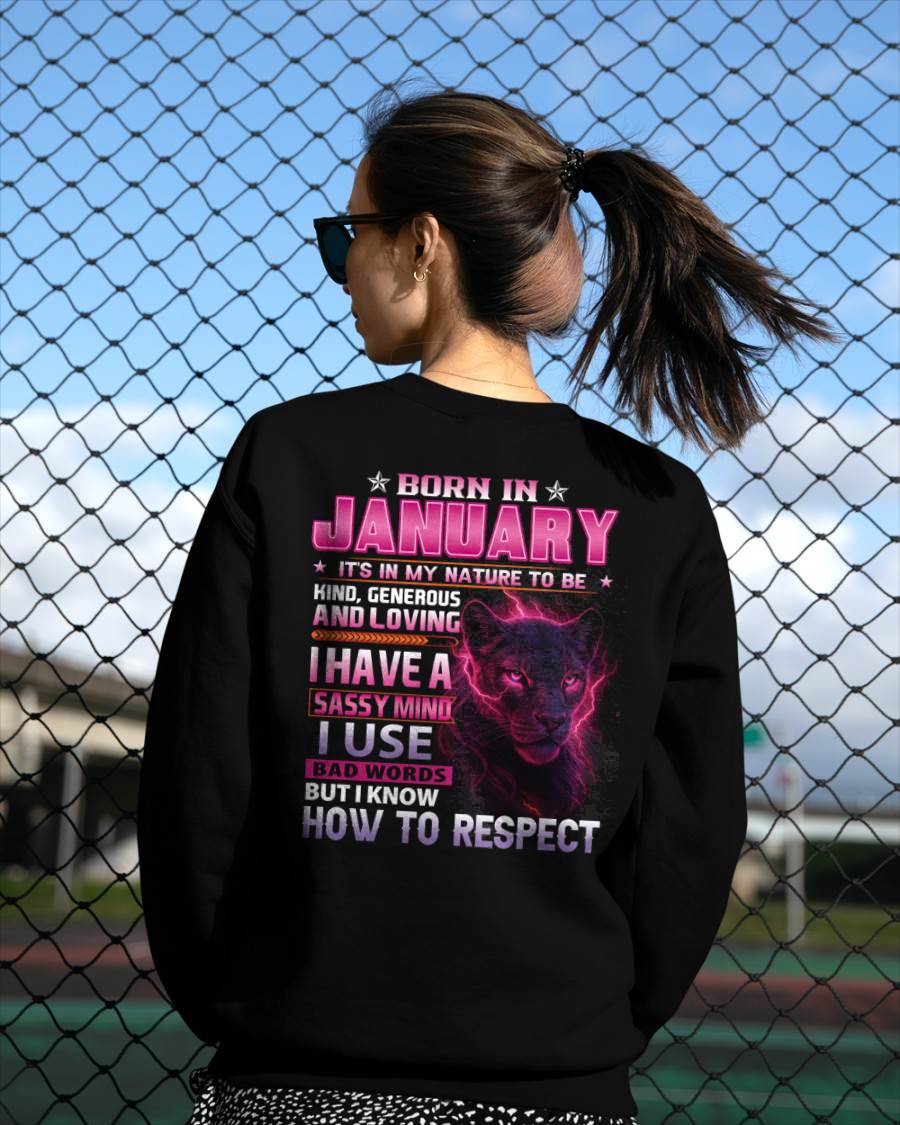 Born In January – T-Shirt For Woman – XUAN01 (SKU09-24-01)