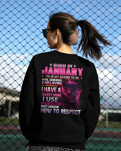 Born In January – T-Shirt For Woman – XUAN01 (SKU09-24-01)