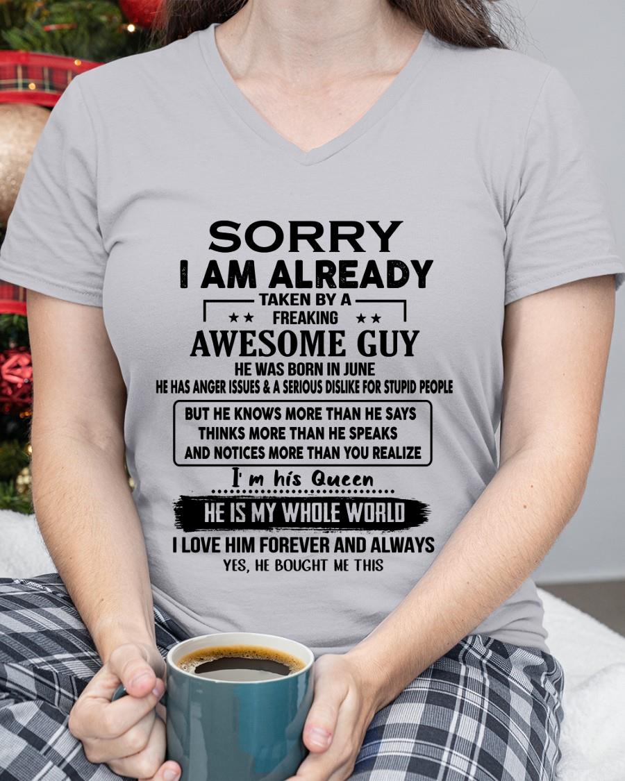 June - Awesome Boyfriend Born In June- Special gift for your Girlfriend - From Husband XUAN06 (SKUT08-11-06)