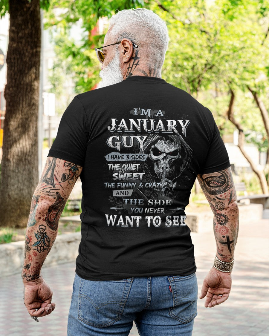 JANUARY - I HAVE 3 SIDES - T-SHIRT FOR MAN - XUAN01 (SKU07-60-01)