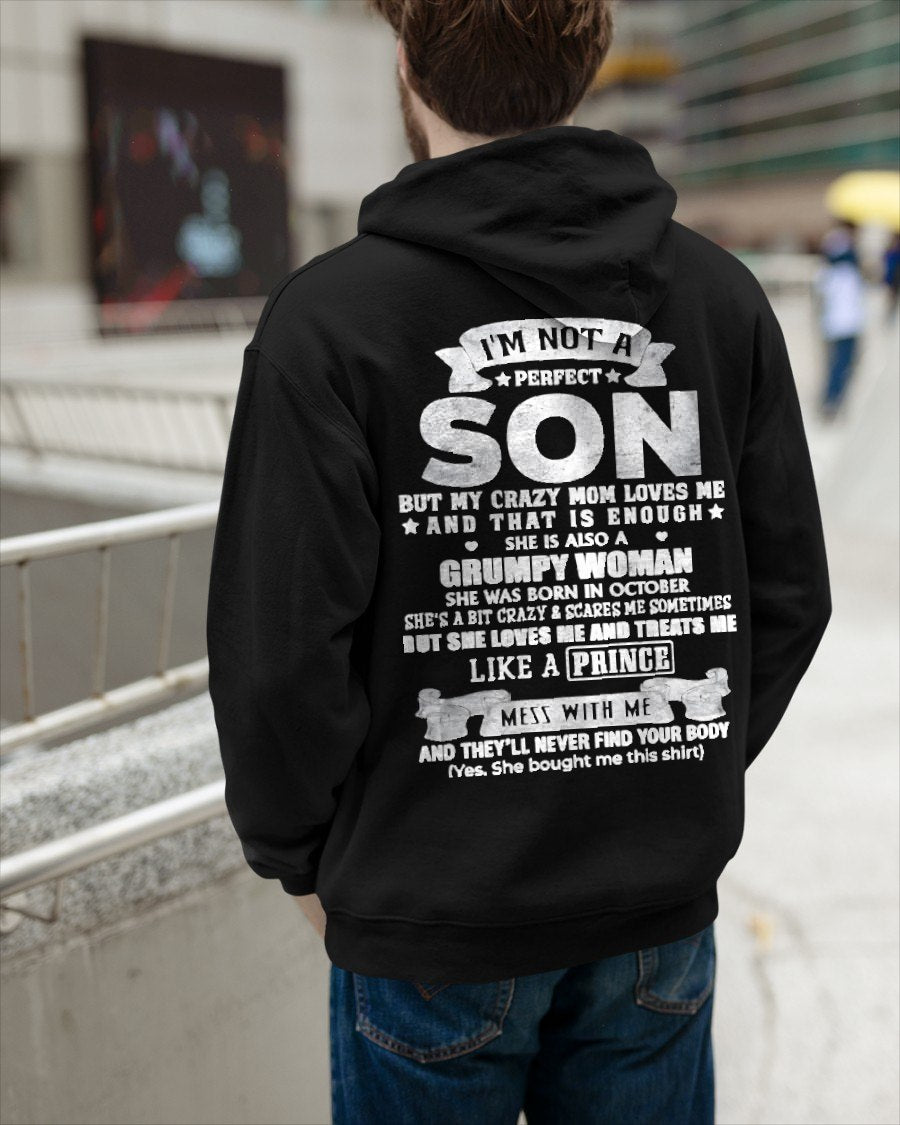 OCTOBER - AS NOT A PERFECT SON T-shirt For Son From MOM - TRACY10 (SKU2603-67-10)