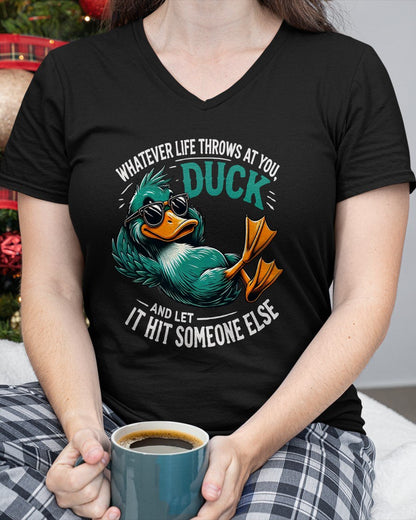 Funny Duck Graphic Tees Men Women Teens Funny Quote Gift T-Shirt For WOMAN - TRACY00 (SKU-TRAN-120504)