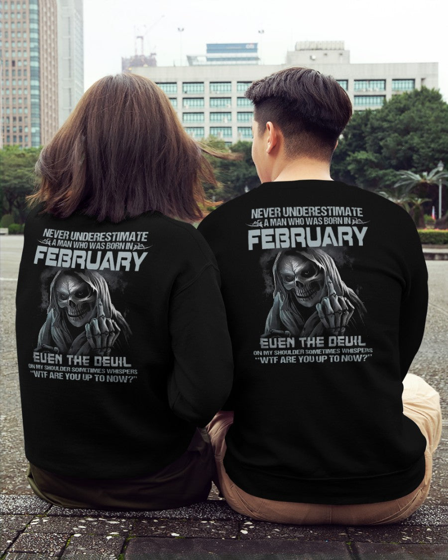 FEBRUARY - NEVER UNDERESTIUNDER A MAN - T-SHIRT FOR MAN - XUAN02 (SKU08-05-02)