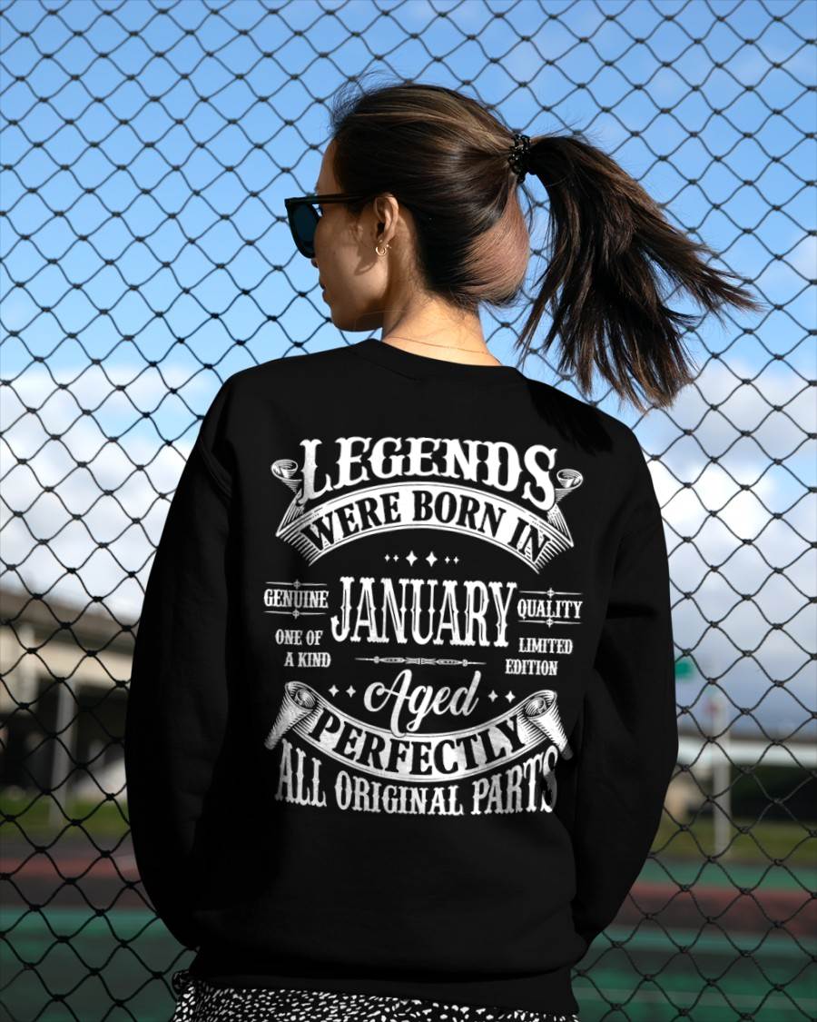 Legends Were Born In January - T Shirt For Woman - XUAN01 (SKU08-37-01)